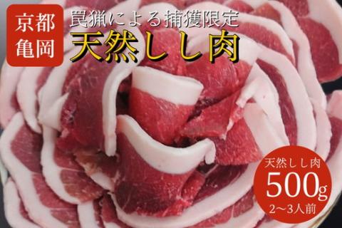 【期間限定】丹波亀岡 天然しし肉 セット 500g《ロース もも 焼肉 BBQ バーベキュー ぼたん鍋 すき焼き 豬 猪肉 ジビエ》