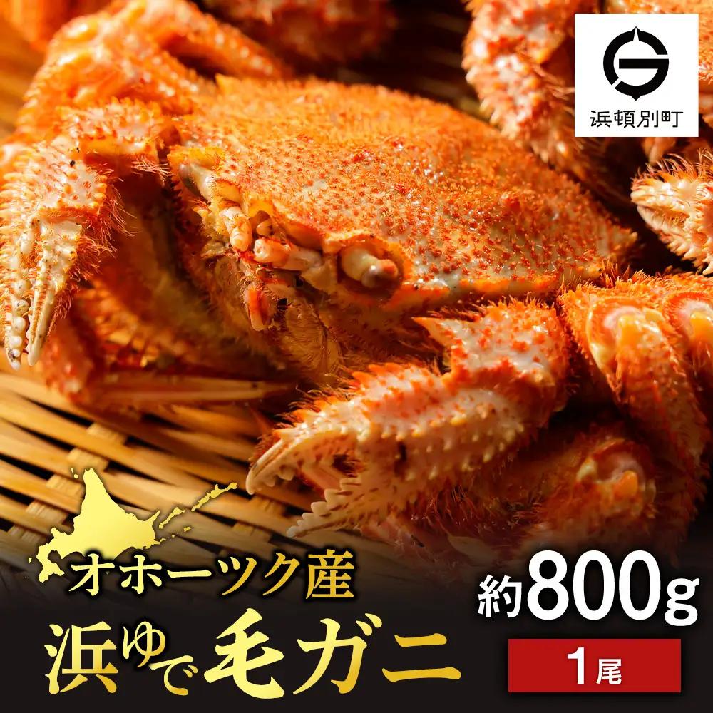 ボイル毛ガニ 800g １尾