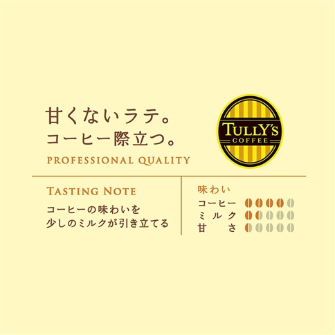 【定期便4回】バリスタズ 無糖ラテ 370ml×24本入 タリーズコーヒー