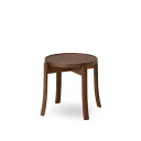 【ふるさと納税】旭川家具 カンディハウス ルントオム スツール（木座） ウォルナットCW_00466 | 国産家具 スツール スタッキング 単品 椅子 いす 木製 無垢 おしゃれ ダイニング 旭川市 北海道ふるさと納税 北海道 送料無料
