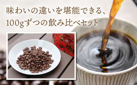 緑の館 オリジナルブレンド 100g×3種セット（レギュラー・ロイヤル・モカ）【17-128】