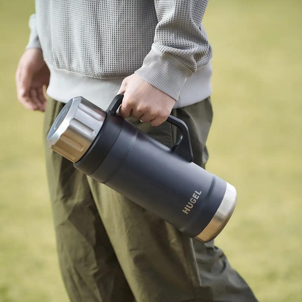 ＨＵＧＥＬ 真空断熱マグボトル １９００ｍｌ HSB-1900 チャコールグレー