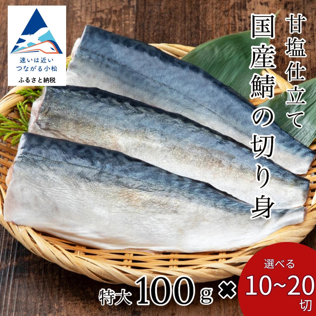 【ふるさと納税】 国産鯖の切り身 ( 甘塩 ) 選べる 10切 / 15切 / 20切 魚 切り身 さば サバ 国産 冷凍 個包装 ギフト 石川県 小松市 010192【カネナカ食品工業】