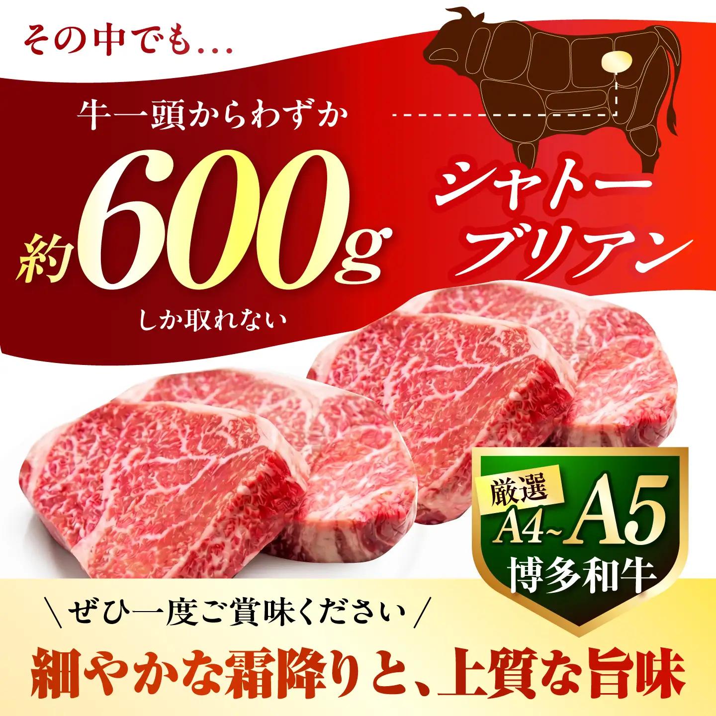 【スピード発送】 博多和牛 シャトーブリアン 300g（ 150g ×2枚） シャトーブリアン ステーキ [ABEZ008]