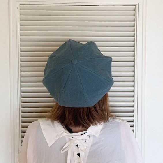 麻素材 キャスケット(Sサイズ(56cm))｜麻 通気性抜群 涼しい帽子 キャップ カジュアルファッション おしゃれ帽子 [1638]_イメージ4