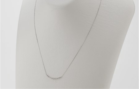 アルカンシェル K18WG ダイヤペンダント（計 0.2ct）