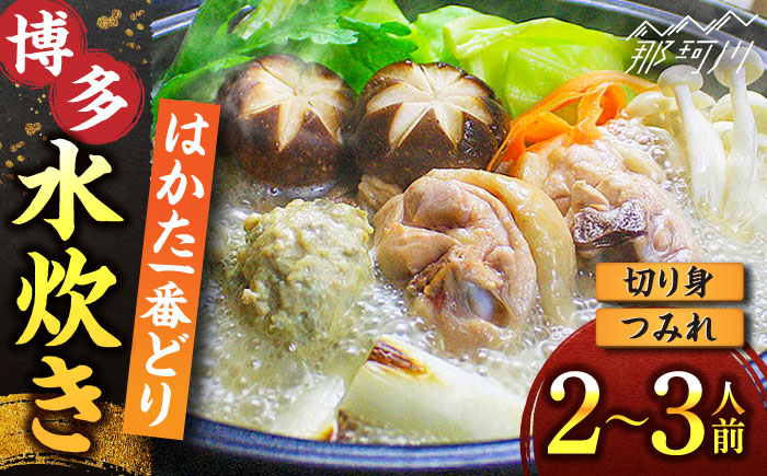 博多水炊き(はかた一番どり切り身・つみれ)セット 2～3人前＜株式会社ベネフィス＞那珂川市 [GED047]