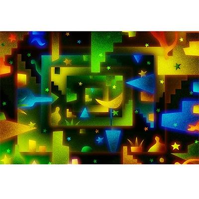 ふるさと納税 綾部市 ＼京都・綾部の癒やし系作家/【絵画】　グリーンノスタルジア　額装サイズ526mmx412mm |  | 01