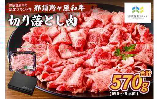 那須野ヶ原和牛　切り落とし570g(約3～5人前) ns004-010 【牛肉 ブランド牛 ウデ カタ ネック モモ ミックス 国産肉】