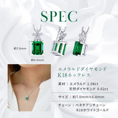 ふるさと納税 京都市 【京セラ】クレサンベール〈エメラルド・天然ダイヤモンド〉ペンダント(ジュエリー) |  | 02