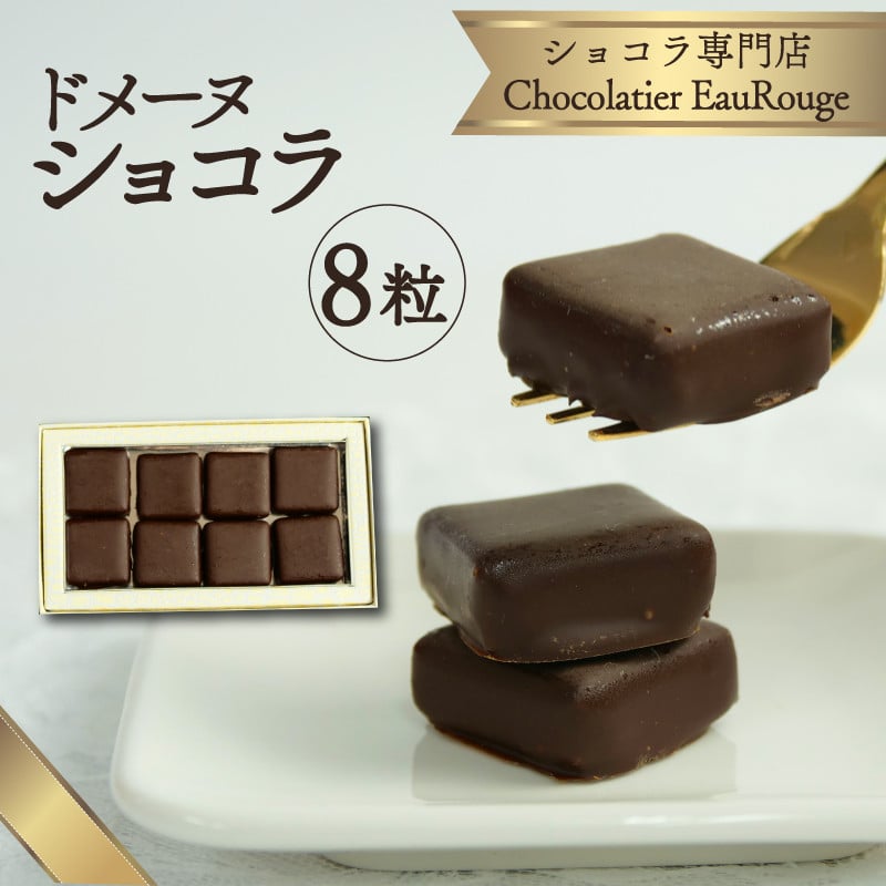 
            ドメーヌ ショコラ 8粒入り チョコレート カカオ 豆 冷凍 母の日 贈答 ギフト プレゼント バレンタイン チョコ クリスマス 静岡県 長泉町
          