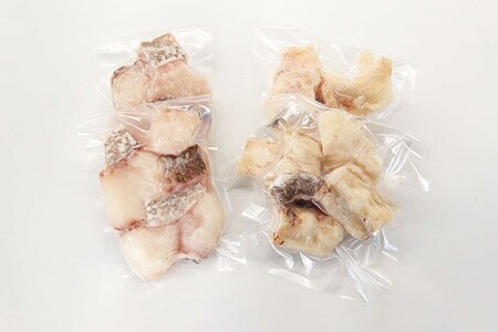 幻の天然クエ鍋3~4人前用切身合計1kg (身400g、アラ600g)〈10月~3月のお届け〉 【005_0142】