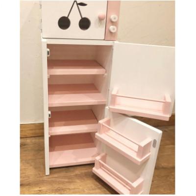 ふるさと納税 茅野市 メーベルヒナナ　木製　L・Lワイドサイズ用　レンジ・冷蔵庫セット ピンク |  | 01