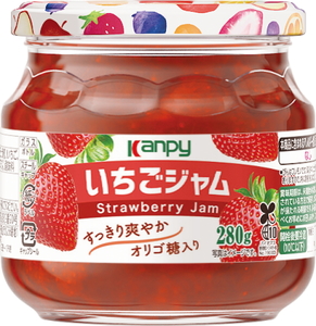 カンピー　いちご ジャム 280ｇ 1ケース（6本入） | 兵庫県 丹波篠山市 ギフト 朝食 果実ジャム フルーツジャム オリゴ糖配合 トースト ヨーグルト 家族向け まとめ買いに ストロベリー KT