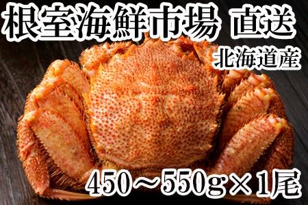根室海鮮市場＜直送＞ボイル毛がに450～550g×1尾 A-28216
