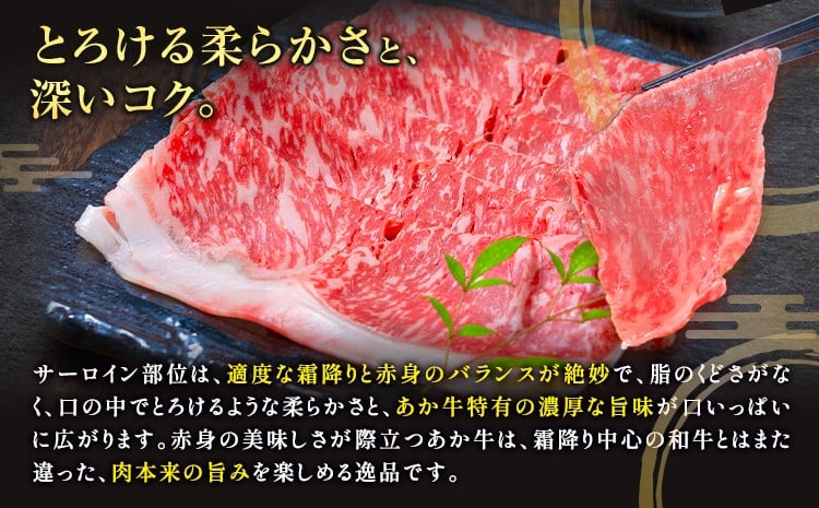 あか牛 すきやき・しゃぶしゃぶ用 サーロイン肉 6ヶ月定期便 合計9kg 1回 500g×3パック 合同会社たべたせいか《お申し込みの翌月から出荷》赤牛 牛肉 肉 お肉 すきやき すき焼き しゃぶしゃ