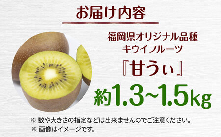 福岡限定品種キウイ「甘うぃ」約1.3kg〜約1.5kg／2026年11月頃より発送予定 桂川町/一般社団法人地域商社ふるさぽ[ADCF013]