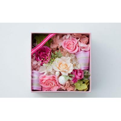 ふるさと納税 北上市 【空気をきれいにするプリザーブドフラワー】バラとハートBOX