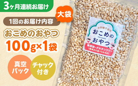 【全3回定期便】おこめのおやつ大袋 1袋【株式会社キゴコロ】[YDZ023]
