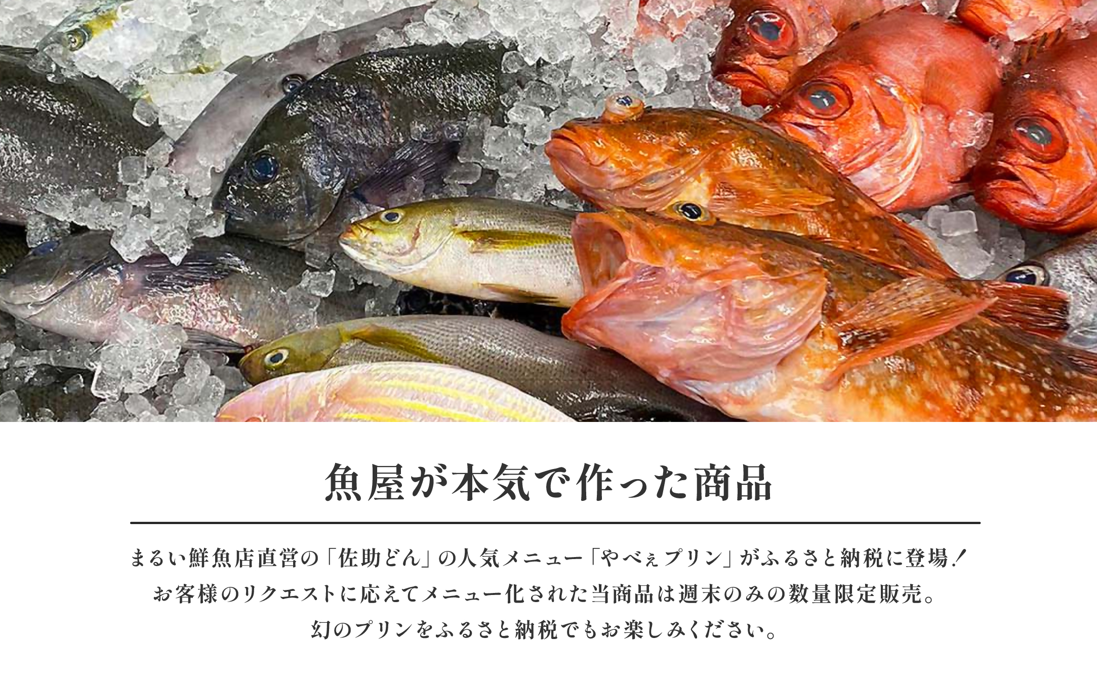 魚屋が作った究極のやべぇプリン　1瓶90g×2個【配送不可地域：離島・沖縄県】【1700541】