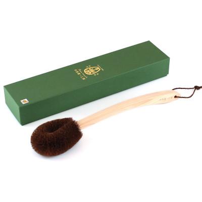 ふるさと納税 海南市 中西富一工房の復刻紀州の棕櫚(シュロ)ボディたわし健康　ひのき柄(化粧箱入り)