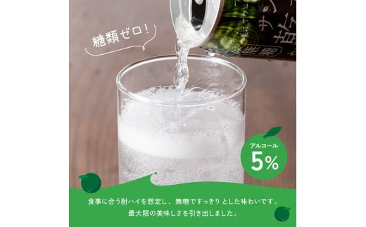 【6ヶ月定期便】サンA酎ハイ「乾杯果汁」２種セット計48本【酒 お酒 チューハイ 日向夏(度数３%) へべす(度数５%) セット リキュール アルコール 全6回】[E3001t6]