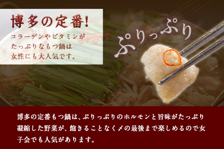 特撰博多もつ鍋 【まろやかあごだし醤油仕立て】 4～5人前 500g 独楽《30日以内に出荷予定(土日祝除く)》