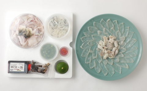 ふぐ刺もポン酢もこだわり満載★ 頑固親父のこだわりトラフグ刺しふぐ鍋セット(6人前)［冷蔵］ふぐ料理・鮨　光