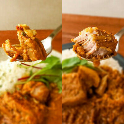【ふるさと納税】 ポークカレー・チキンカレー 2種セット (各4食入り) カレー ポークカレー チキンカレー 冷凍カレー 豚 豚バラ 塊肉 豚肉 豚 ぶた肉 ぶた 国産 千葉県産 千葉県産豚肉 千葉県産ポーク ポーク チキン 鶏肉 もも肉 鶏もも肉 国産若鶏 千葉県 旭市