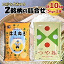 【ふるさと納税】令和6年産 つや姫 5kg はえぬき 5kg 米 食べ比べ 計 10kg セット 精米 山形県 上山市 0059-2413