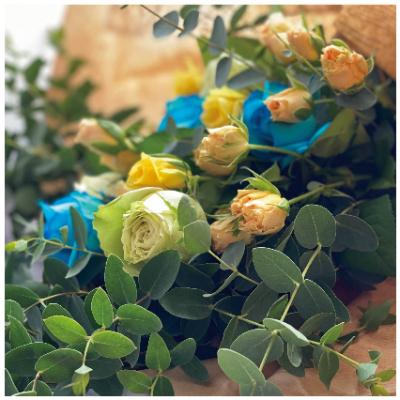 ふるさと納税 唐津市 唐津産　カラーおまかせ15本のバラの花束