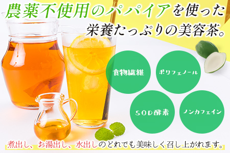 青パパイアを贅沢に使用した美容茶『パパイア果実茶』（ティーバッグ20P×2個）【B495】