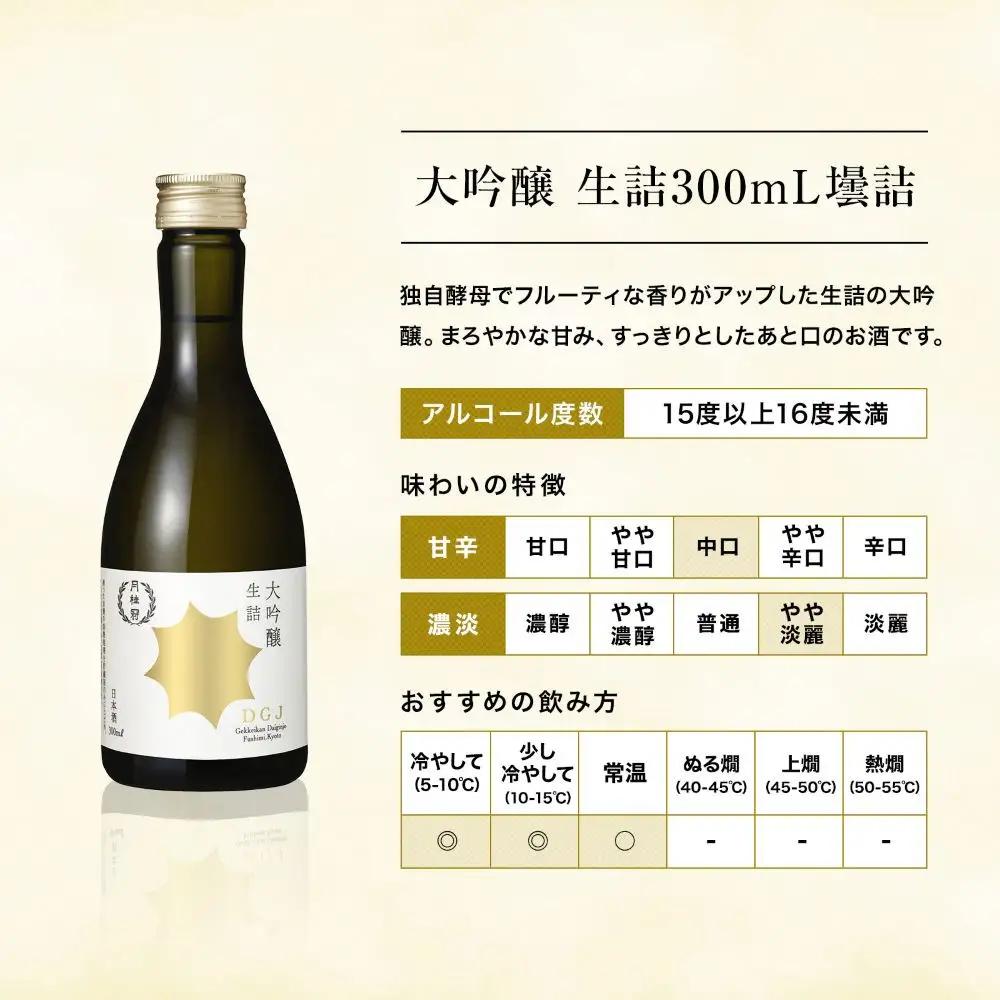 【月桂冠】日本酒 大吟醸生詰 300ｍL×5本｜京都 日本酒 人気セット おすすめ 