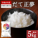 【ふるさと納税】大崎市産「だて正夢」白米5kg【2024年産】