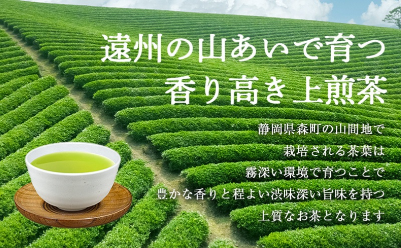 森の茶上煎茶 かおり 100g×3袋 煎茶 緑茶 茶葉 静岡県 森町 【配送不可：離島】