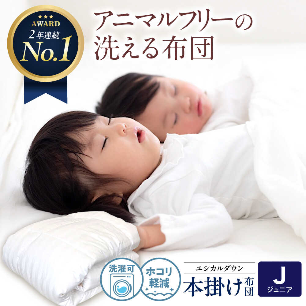 【ふるさと納税】洗える 人工羽毛布団 掛け布団 〈ジュニア〉人工羽毛 エントリーモデル 広島県福山市/イシケン株式会社 羽毛 布団 昼寝 ふとん 掛布団 かけ布団 敷き布団 ベビー用品 こども 子ども 子供 子供用 赤ちゃん用品 国産 寝具 アレルギー対策[BAAK029]