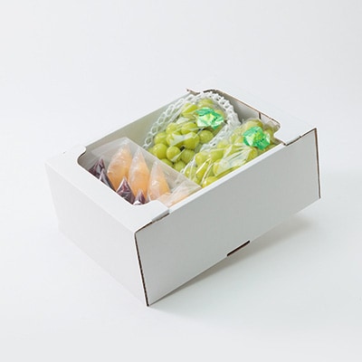 【2025年度発送分】朝採れ新鮮シャインマスカット2房＆ピオーネと白桃果肉ごろっとジュレセット