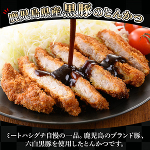 鹿児島県産！六白黒豚とんかつ(120g×6枚・計720g)お肉屋さんの六白黒豚トンカツを食卓でどうぞ♪【00-119-01】