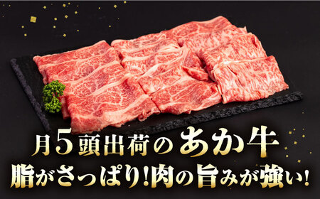 長崎和牛 あか牛 500g（すき焼き・しゃぶしゃぶ用）《対馬市》【高田牧場】 対馬 牛 和牛 すき焼 しゃぶしゃぶ 鍋 冷凍配送[WCR007]