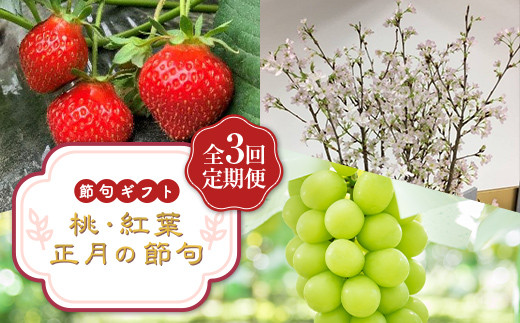 節句ギフト 『桃・紅葉・正月の節句』 定期便3回 FSY-1876