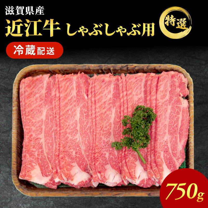 【ふるさと納税】特選 近江牛 霜降り しゃぶしゃぶ用 約750g【納期 最長3カ月】ブランド牛 冷蔵 しゃぶしゃぶ お肉 肉　お届け：繁忙期は最長3か月。納期指定不可