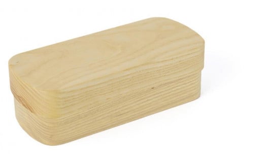 ◇銘木弁当箱 ホワイトアッシュ ナノコート 弁当包みセット【モクヘン】【TN173】