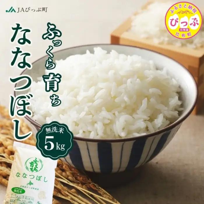 令和7年産 新米 ななつぼし 無洗米 5kg【JAぴっぷ町】米 お米 北海道産 北海道米 特Aランク 国産 白米 コメ 北海道 比布町 ぴっぷ 1001-004
