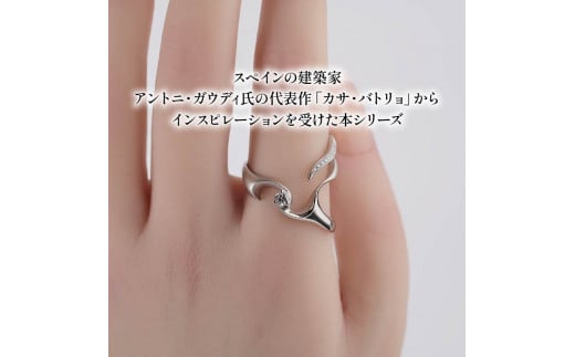 Pt ダイヤモンド リング プラチナ ジュエリー 100万円 前後 HARA RING シリーズ ガウディ 宝石 宝飾品 指輪 karati セスタディカラッチジャパン カラッチ ジャパン KARAT
