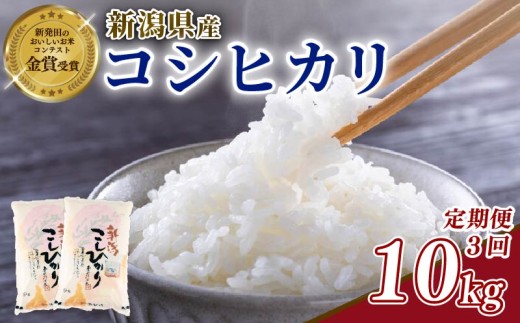 【定期便】コシヒカリ 10kg×3回 30kg 新潟県産 玄米不可 新潟県 新潟米 新発田産 新発田 お米 米 こめ コシヒカリ 新発田ファーム 数量限定 新発田ファーム 新潟 新発田 shibatafarm009