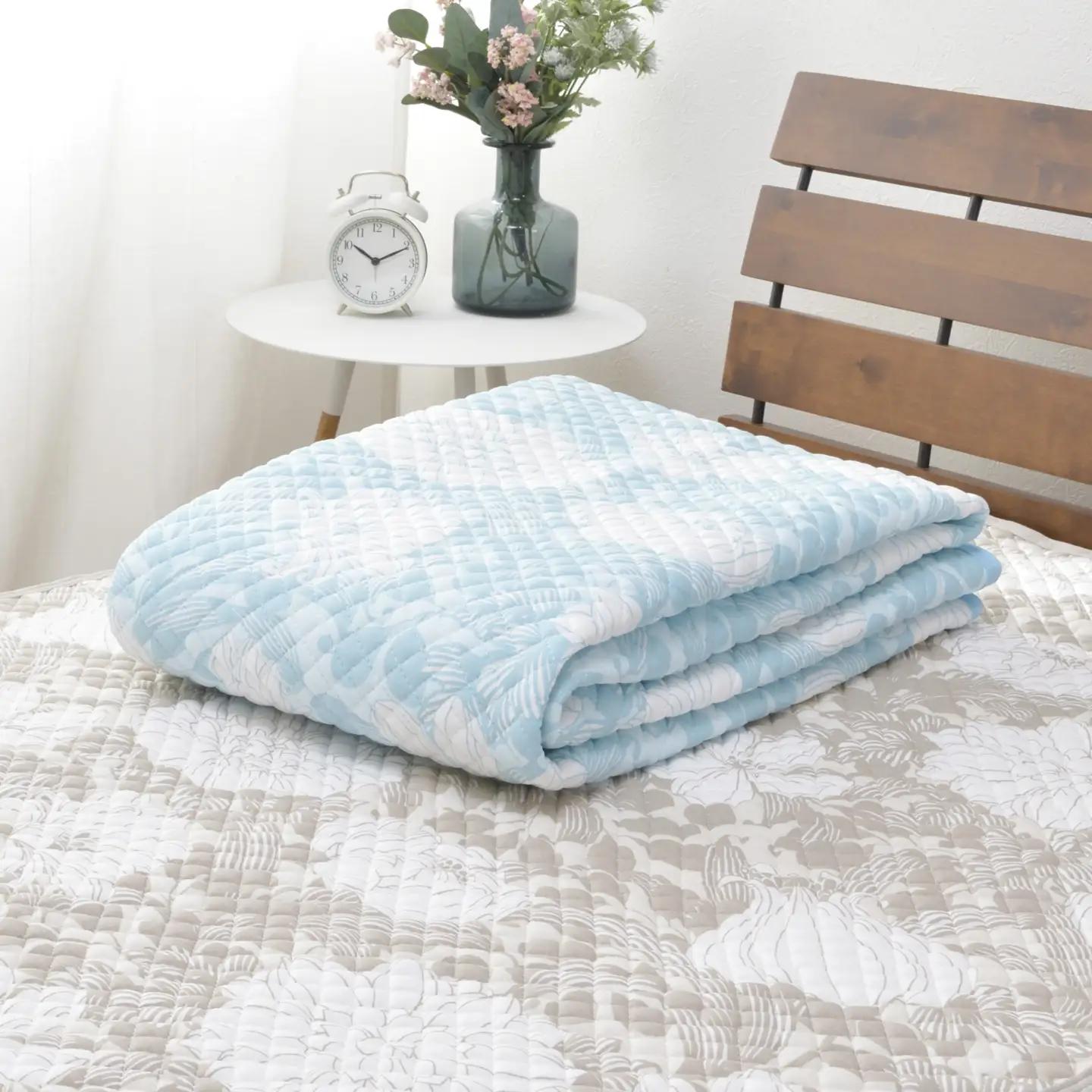 【夏の一押し】タッチクール コットン 敷パッド 1枚 【ダブル】140×205cm SN-0711PW