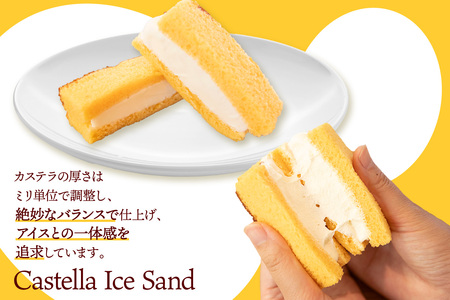 ココテラスのカステラアイスサンド（4個） 洋菓子 和菓子 焼き菓子 北海道産 バニラ アイス アイスクリーム アイスサンド カステラ 子どものおやつ おやつ 卵 ティータイム ギフト 手土産 こだわり