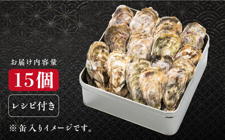 テレビで話題！ (瞬間冷凍) カンカン焼き 江田島牡蠣 15個入り 人気 海鮮 BBQ 簡単 レシピ ギフト 広島県産 江田島市/有限会社寺本水産[XAE010]