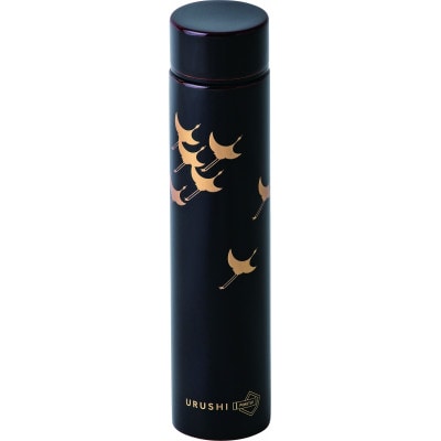本漆だけの特別な質感のステンレスボトル【URUSHIPOKETLE180ml 飛鶴 溜色】【1454021】