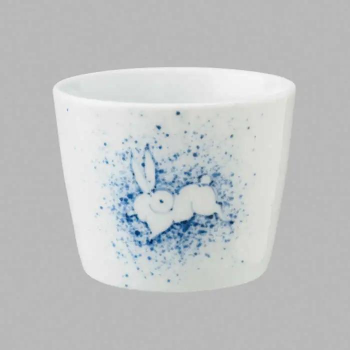 そばちょこ月兎文中(染付/赤絵) 2点セット NAZ021 やきもの 食器